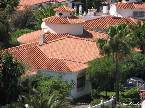 Unser Strandhaus von oben - andalusisches Flair